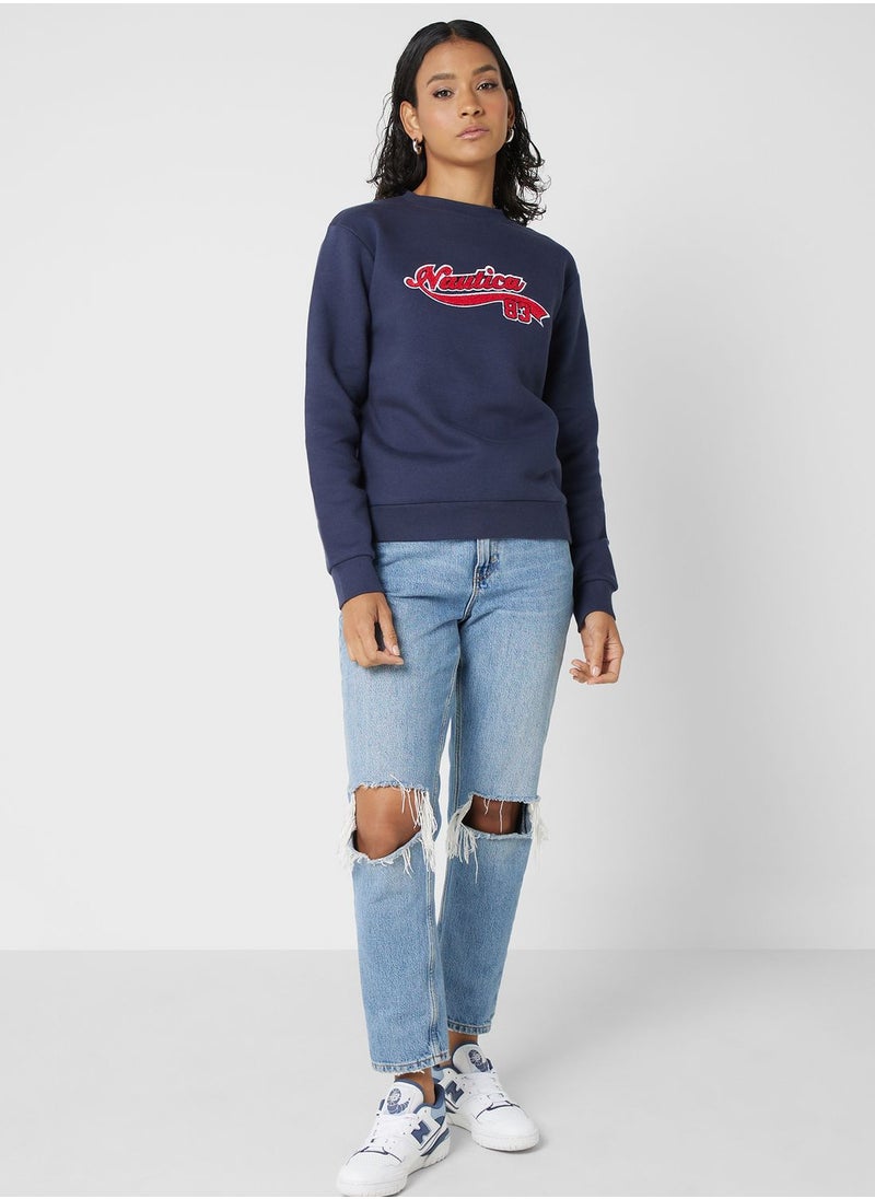 NAUTICA - Graphic Crew Neck Sweatshirt - Image 1