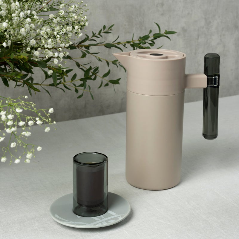 Dallaty Stainless Steel Vacuum Flask - 1200Ml - Beige - Image 3