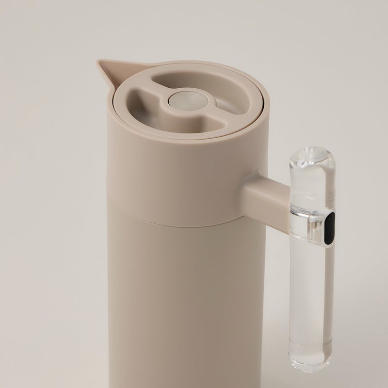 Dallaty Stainless Steel Vacuum Flask - 1200Ml - Beige - Image 2