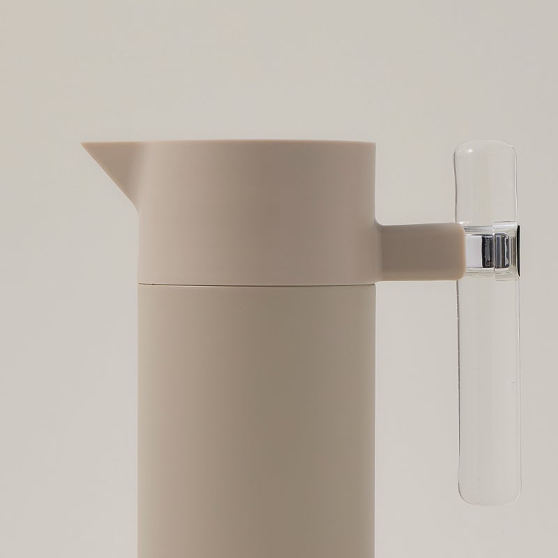 Dallaty Stainless Steel Vacuum Flask - 1200Ml - Beige - Image 1