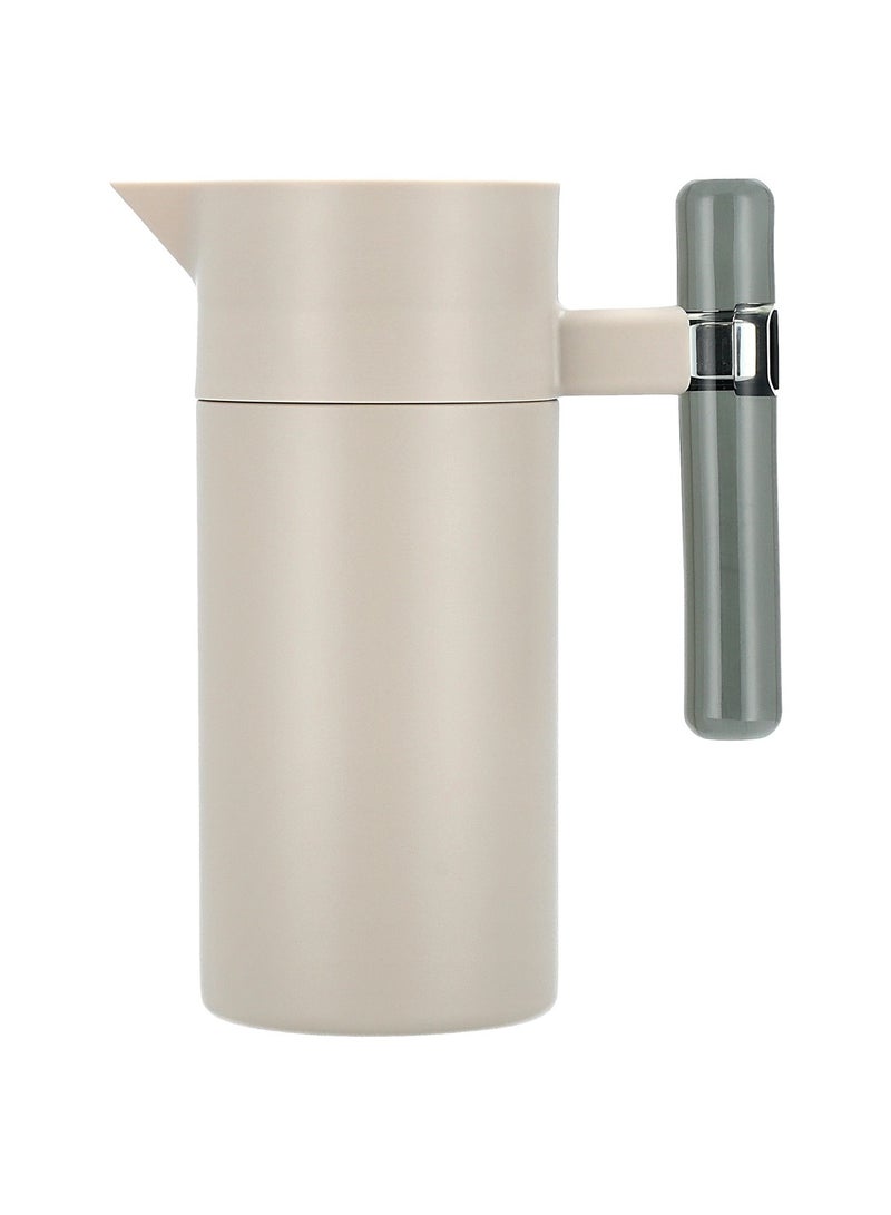 Dallaty Stainless Steel Vacuum Flask - 1200Ml - Beige - Image 4