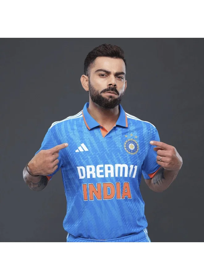 اديداس Adidas Indcri Odijsym Blue Cricket Jerseys For Men Xs