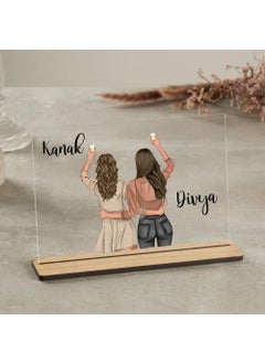 BnC Gifts BnC Gifts Customized Acrylic Plaque For Bestie Gift For Best Friend Name Gift For Best Friend Gift For Besties Design 2 