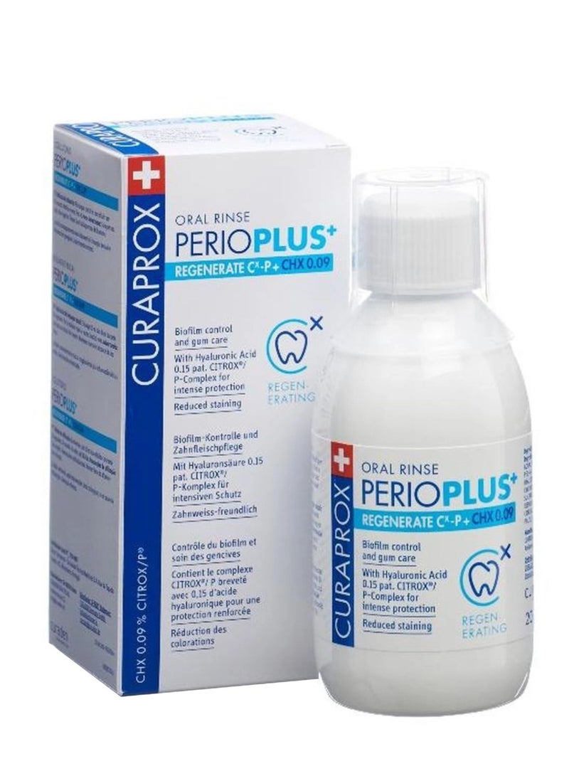 CURAPROX PERIOPLUS REGENERATE CHX 0.09+CYCLODEXTRIN ORAL RINSE 200ML