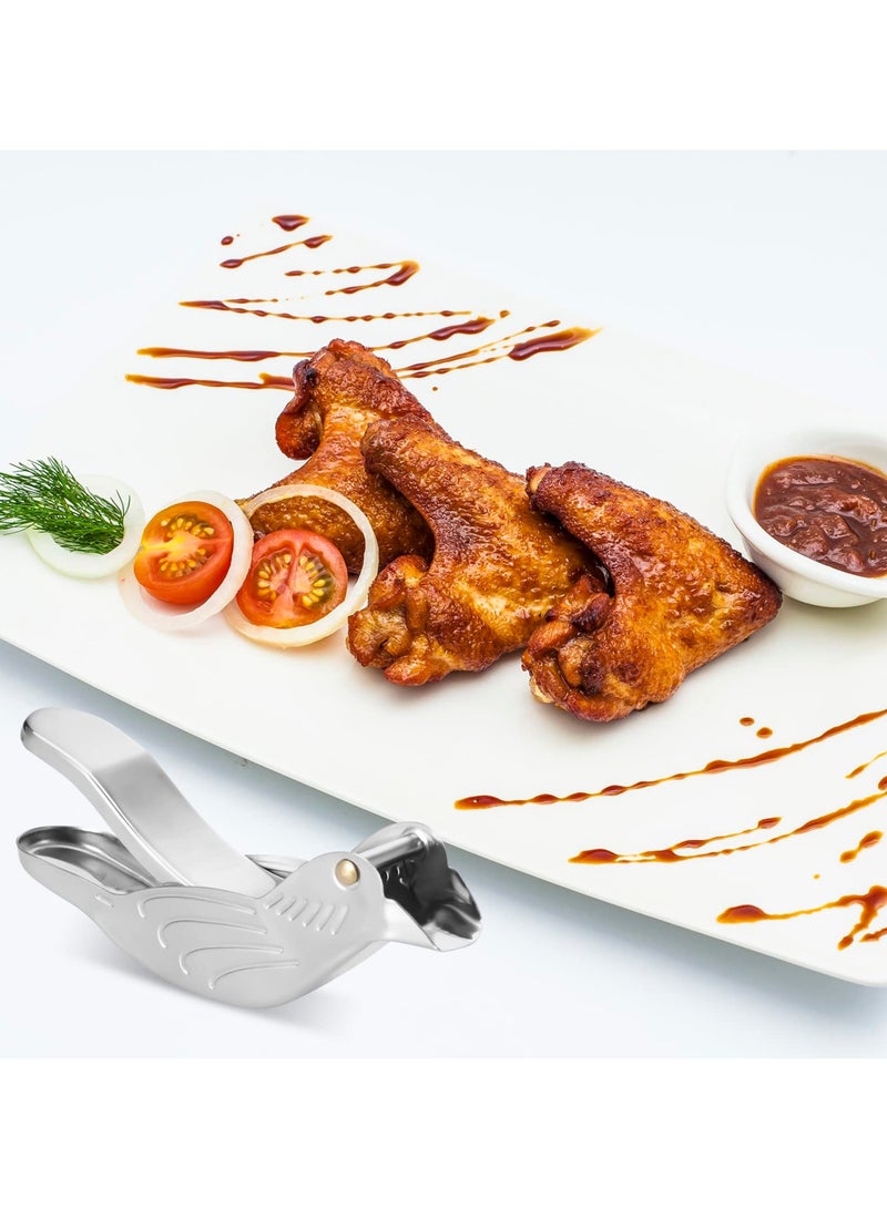 Zikra 2 Pcs Lemon Squeezers, Stainless Steel Fruit Squeezer Portable Manual Juicer Hand Press Lime Slice Squeezer for Citrus, Orange, Lime, Lemon, Pomegranate - Image 3