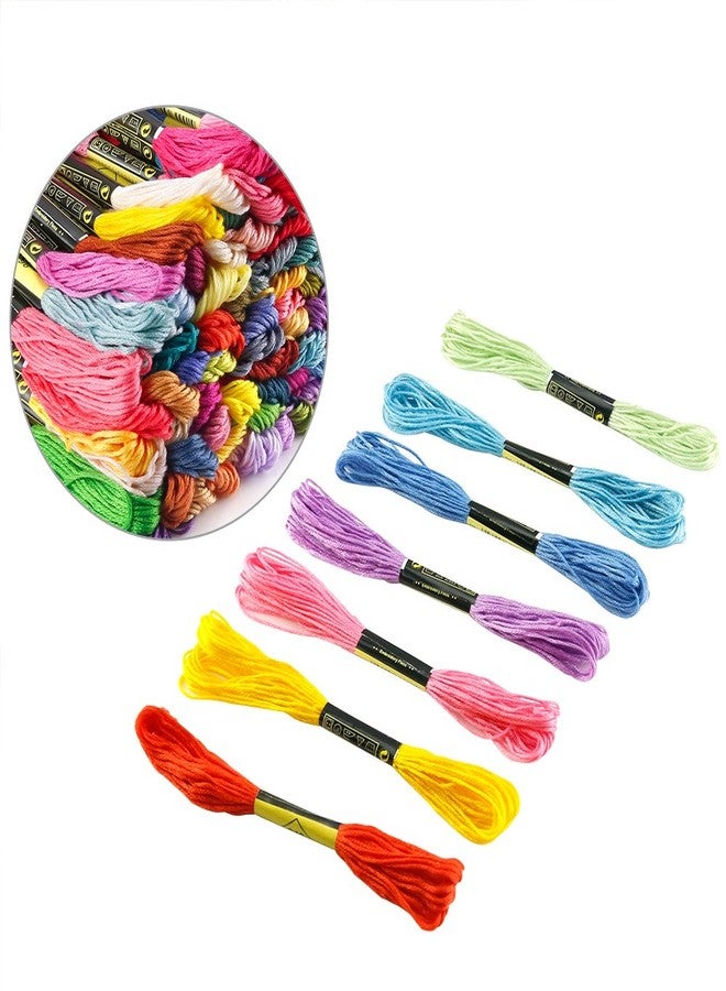 Caydo 100 Skeins Embroidery Floss, Friendship Bracelets String with 12 Pieces Floss Bobbins - Image 4