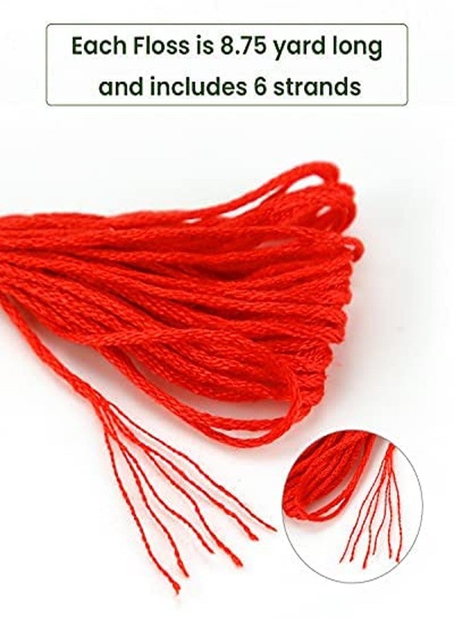 Caydo 100 Skeins Embroidery Floss, Friendship Bracelets String with 12 Pieces Floss Bobbins - Image 2