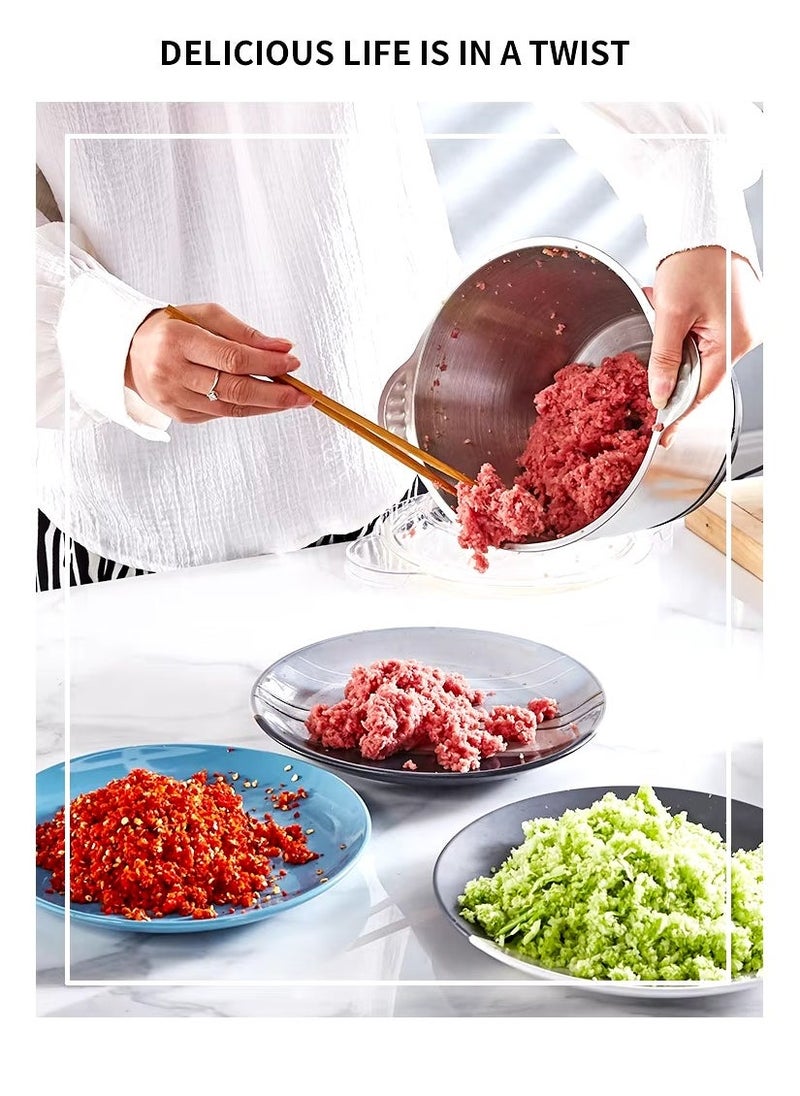 Denx Electric Meat Grinder 2 L Silver ,Stainless Steel Electric Food Chopper Food Processor Machine For Meat, Vegetables, Fruits And Nuts, Fast & Slow 2 Speed - Image 5