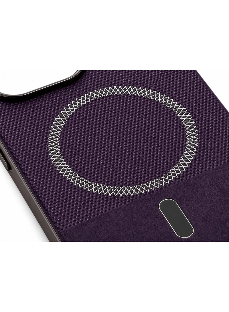 Cmax Premium Purple MagSafe Protective Case with Textured Surface, Raised Camera Guard and Shock Protection for iPhone 15 Pro Max - Image 5