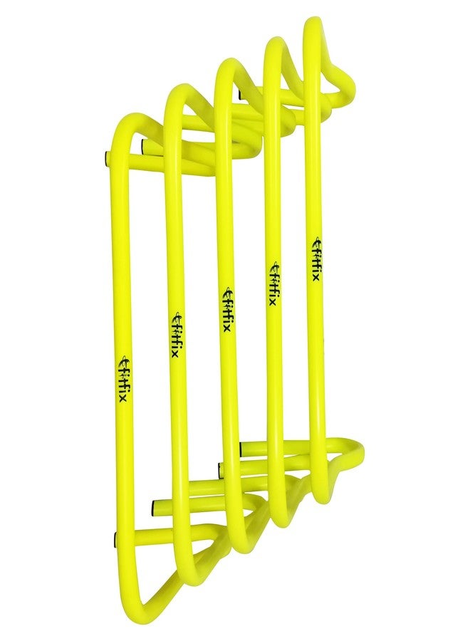 Fitfix® Essential Agility Training Kit: Hurdles and Cones 5X 12-Inch Hurdles and 20x Saucer Cones for Superior Performance - Image 5