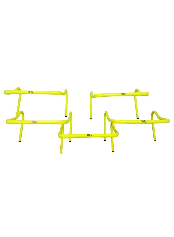 Fitfix® Essential Agility Training Kit: Hurdles and Cones 5X 12-Inch Hurdles and 20x Saucer Cones for Superior Performance - Image 4