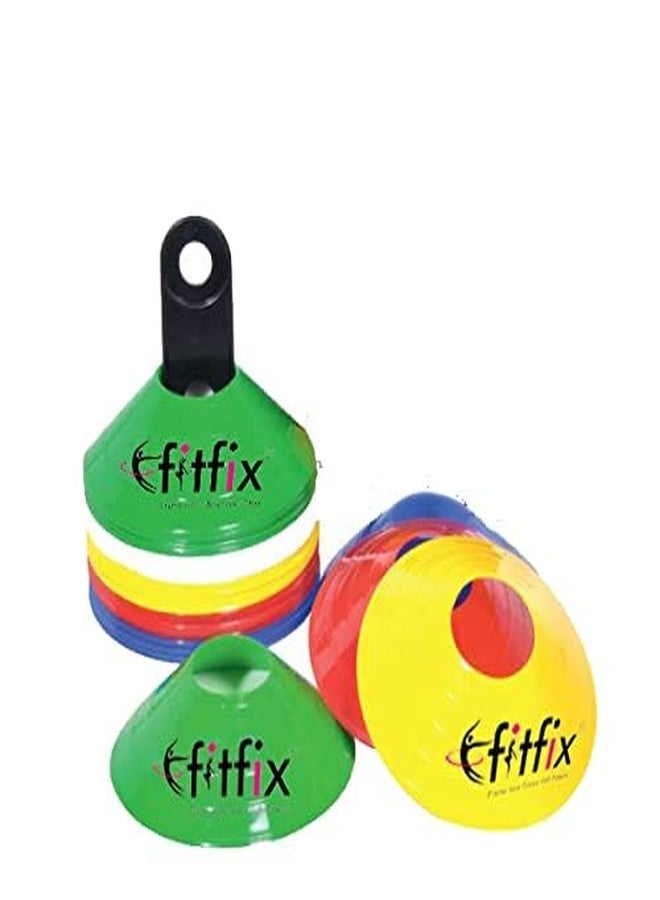 Fitfix® Essential Agility Training Kit: Hurdles and Cones 5X 12-Inch Hurdles and 20x Saucer Cones for Superior Performance - Image 3