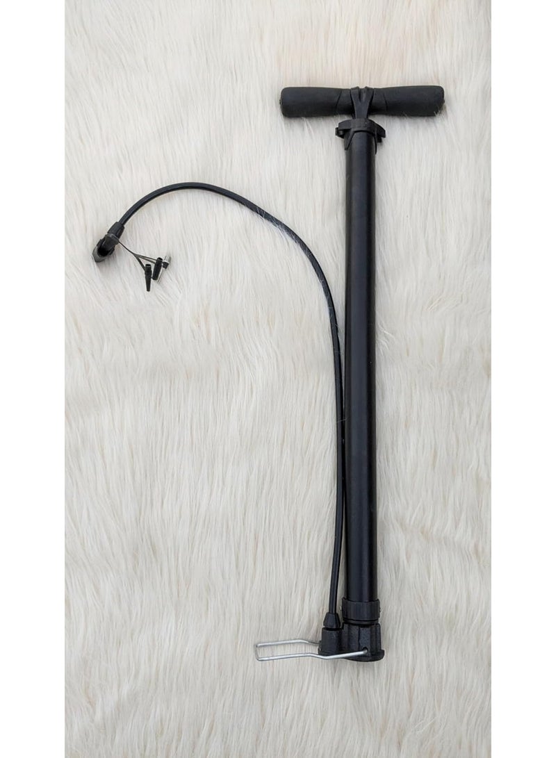 منفاخ للدراجات الهوائية بطول 62 سم . مضخه هوائية للعجل من المعدن القوي لاستخدام اطول - Image 3