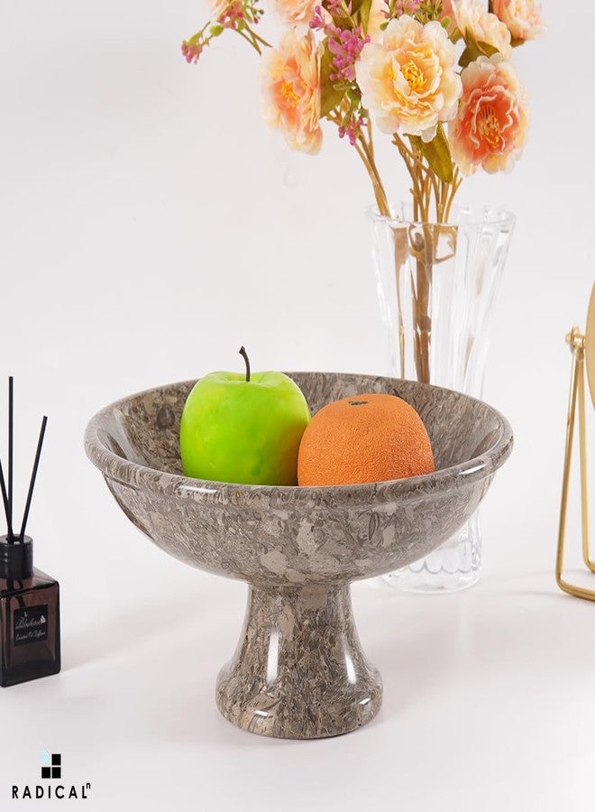 Radicaln Marble Fruit Bowl 10" Inches Oceanic Handmade Bananas Holder, Ideal Salad and Serving Bowl, Modern key Bowl, Fruit Dish & fruit Storage - Image 2