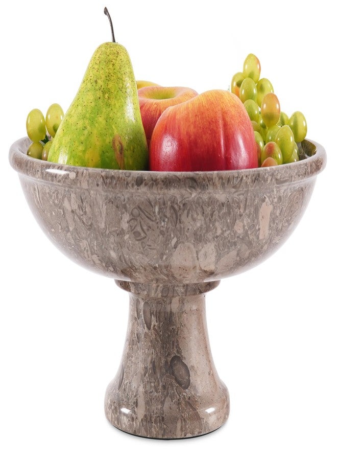 Radicaln Marble Fruit Bowl 10" Inches Oceanic Handmade Bananas Holder, Ideal Salad and Serving Bowl, Modern key Bowl, Fruit Dish & fruit Storage - Image 1