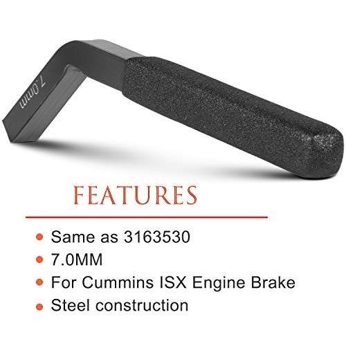Camoo 3163530 Engine Brake Adjustment Tools 7MM for Cummins ISX Engine Jake Brake Feeler Gauge (7MM - 3163530) - Image 5