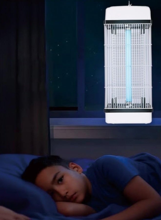 أف بي سي 10W LED الكهربائية البعوض زابر والطائرة قاتل الحشرات - فخ الحشرات الداخلية / في الهواء الطلق للمنزل والمطعم والحديقة - الطيران، البعوض قاتل، فخ الحشرات (الأبيض) - Image 4