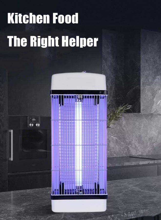 أف بي سي 10W LED الكهربائية البعوض زابر والطائرة قاتل الحشرات - فخ الحشرات الداخلية / في الهواء الطلق للمنزل والمطعم والحديقة - الطيران، البعوض قاتل، فخ الحشرات (الأبيض) - Image 3