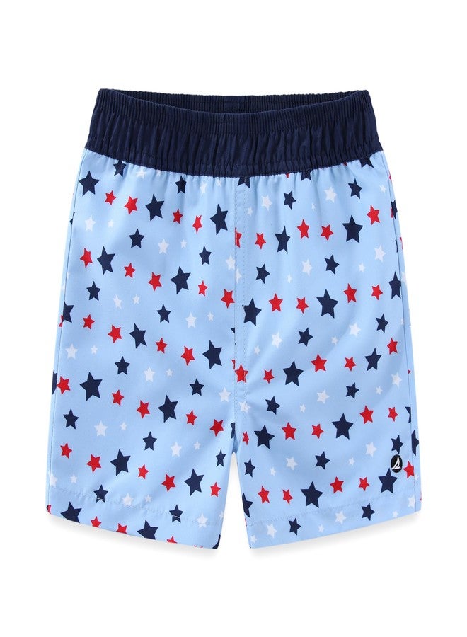 سبيري طقم ملابس سباحة للأطفال الرضع من سبيري، مكون من قطعتين: سروال سباحة وقميص سباحة، حماية من الشمس بدرجة 50+، لون أزرق - Image 4