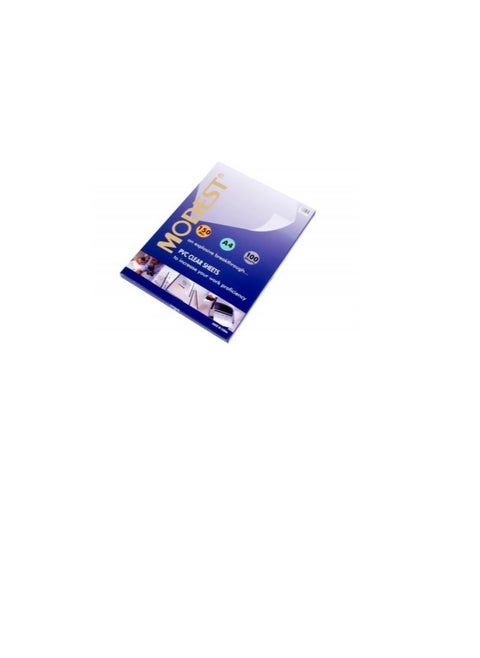 Modest PVC Clear A4 Binding Sheet 150 microns Packet of 100 sheets