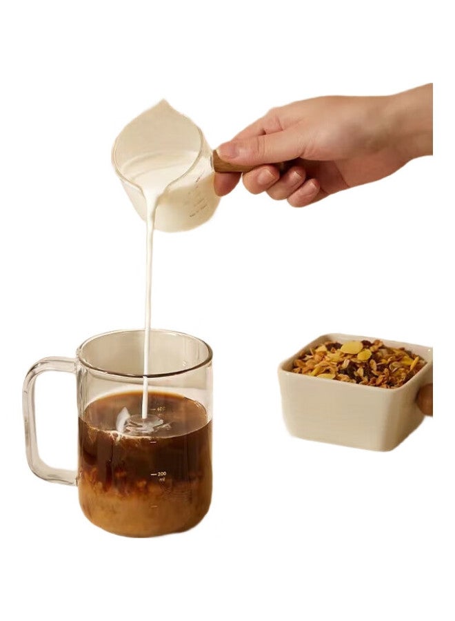 JD.com Jd Jingzao Gold-Rimmed Scale Milk Cup, Drinking Glass, Large Capacity Coffee Beer Mug, Tea Cup, 500Ml - Image 3