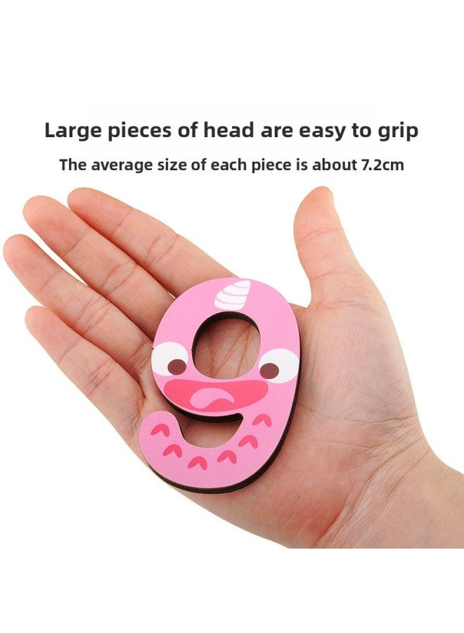 TOI Cognitive Three-dimensional Puzzle Puzzle Children's Early Education Wooden Educational Toys Baby Digital Letters Toddler. 46-Color:Monster Digital Board TP013 - Image 4