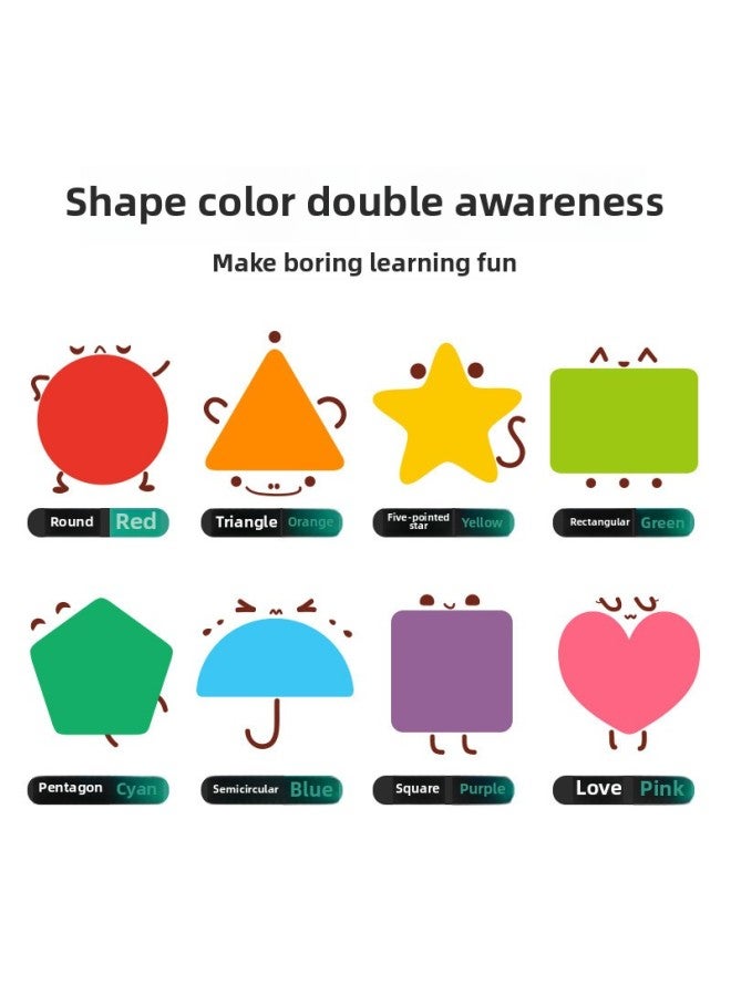 TOI Cognitive Three-dimensional Puzzle Puzzle Children's Early Education Wooden Educational Toys Baby Digital Letters Toddler. 46-Color:Monster Digital Board TP013 - Image 5