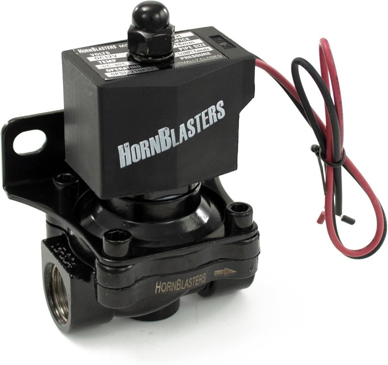 HornBlasters 1/2" 12v Stainless Steel Electric Air Valve - Image 1