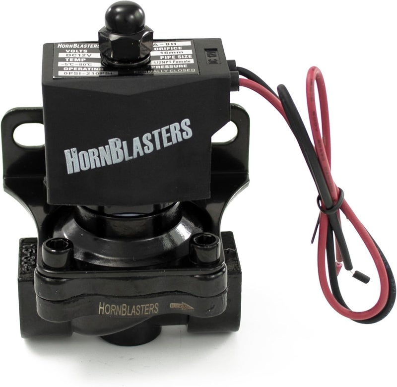 HornBlasters 1/2" 12v Stainless Steel Electric Air Valve - Image 3