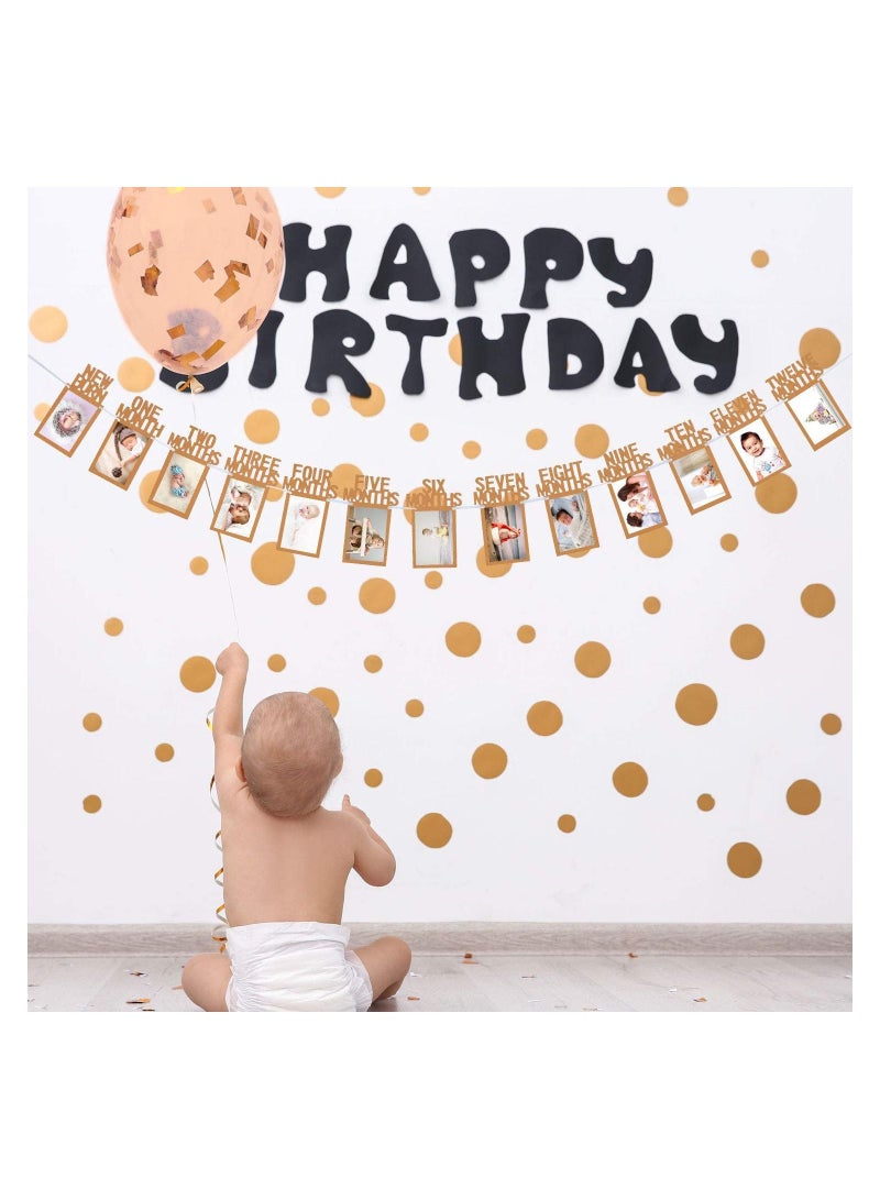 Highland 12 Month First Birthday Photo Banner - Image 4