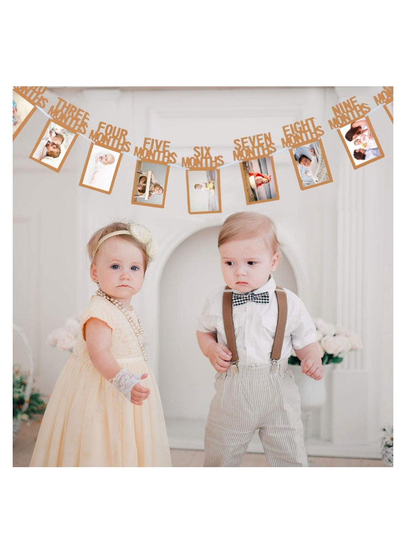 Highland 12 Month First Birthday Photo Banner - Image 5