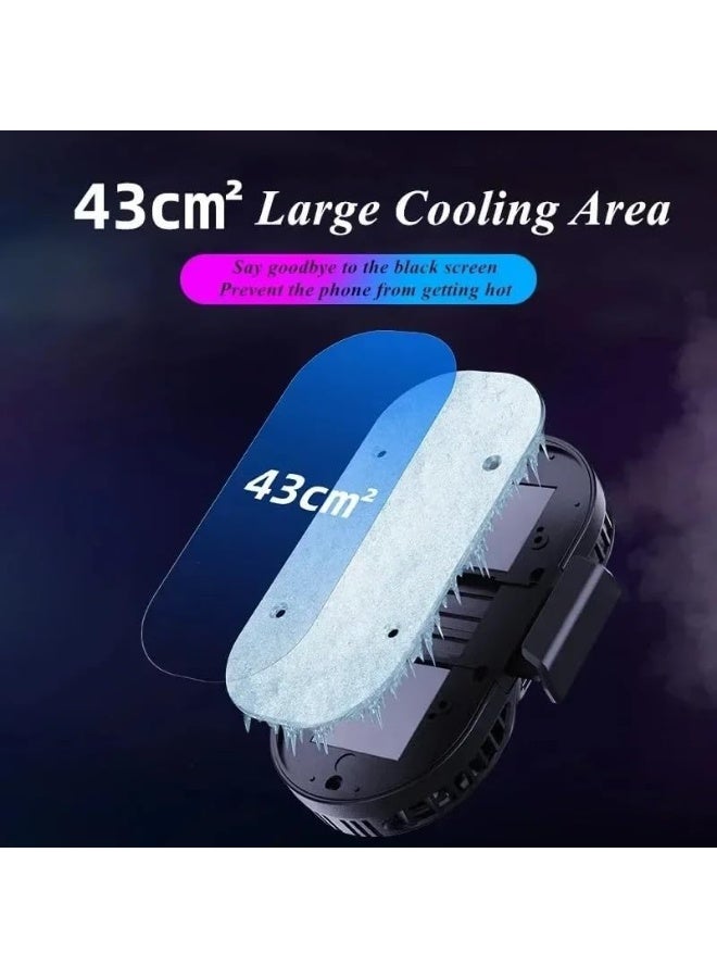 Mobile Phone Cooling Fan Radiator AH-102 Dual Cooling Pad Type-C/USB-C + USB Interface, 1.5m Cable, Fit For Any Mobile Phone - Image 4