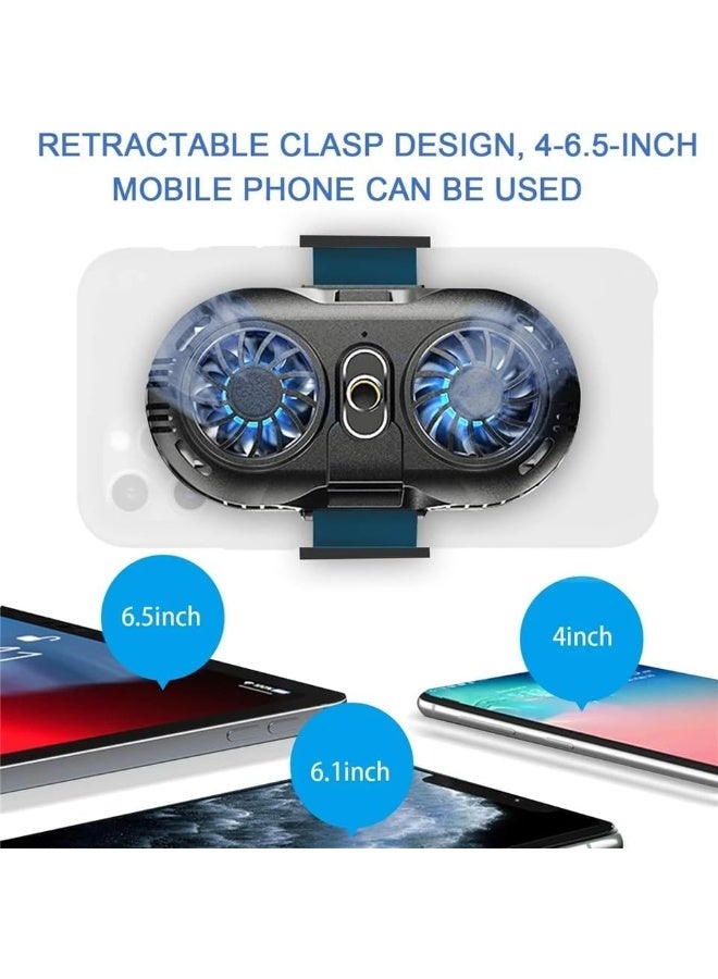 Mobile Phone Cooling Fan Radiator AH-102 Dual Cooling Pad Type-C/USB-C + USB Interface, 1.5m Cable, Fit For Any Mobile Phone - Image 5