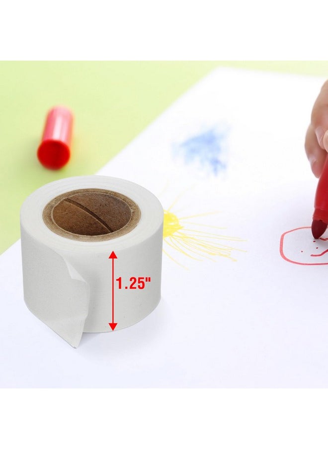 Lineco Selfadhesive Linen Hinging Tape Attaching Mats To Backboard Hinging Heavy Artwork Nonyellowing Strong Neutral Ph Acrylic Adhesive. Acidfree White Linen Cloth 1.25" X 12' Pack Of 1  - Image 2