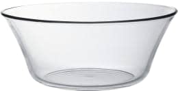 KIDZYMON Mixing Bowl Transparent Glass Large Size Capacity 1600 ml I Large Glass Bowl Toughened Transparent Glass Bowl I Size 23 CM Diameter - Image 4