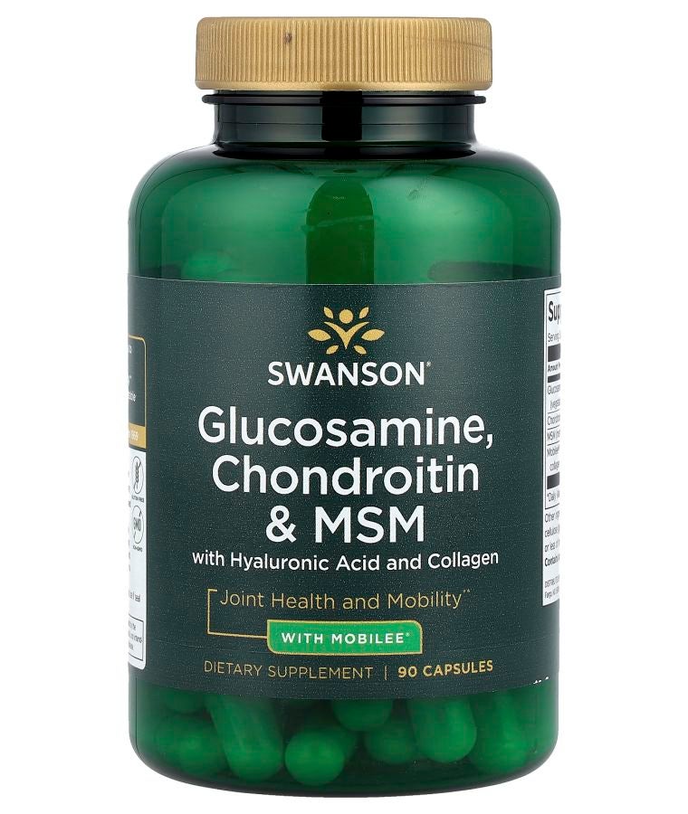 Glucosamine Chondroitin & MSM with Hyaluronic Acid and Collagen 90 Capsules