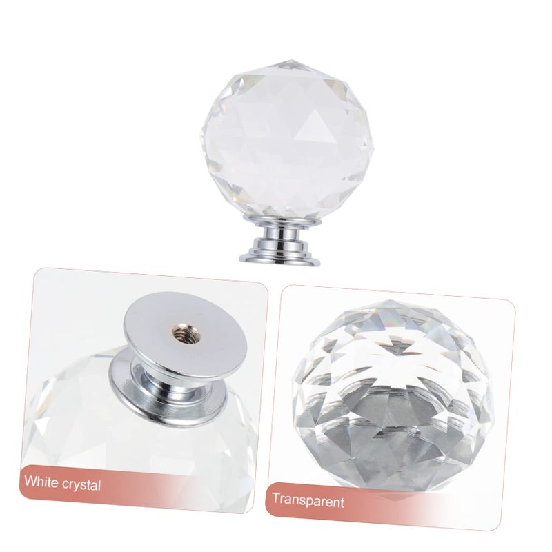 2 Pack Crystal Teardrop Cabinet Knobs Pulls Handles For Dresser Drawer Kitchen Bathroom - Image 4