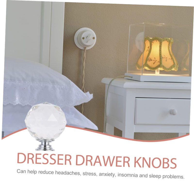 2 Pack Crystal Teardrop Cabinet Knobs Pulls Handles For Dresser Drawer Kitchen Bathroom - Image 5