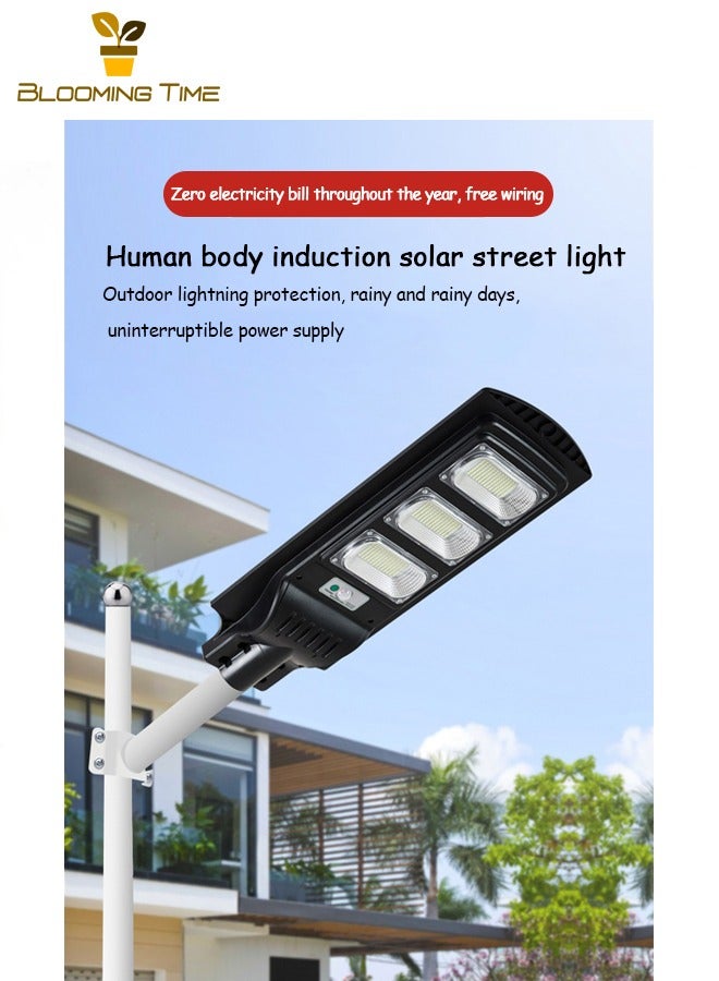 BLOOMING TIME Solar Street Lights, Outdoor Garden Lights, Solar Flood Lights, Wall Lights, Solar Human Body Induction Lights, New Rural Road Lighting, Street Lights - Image 1