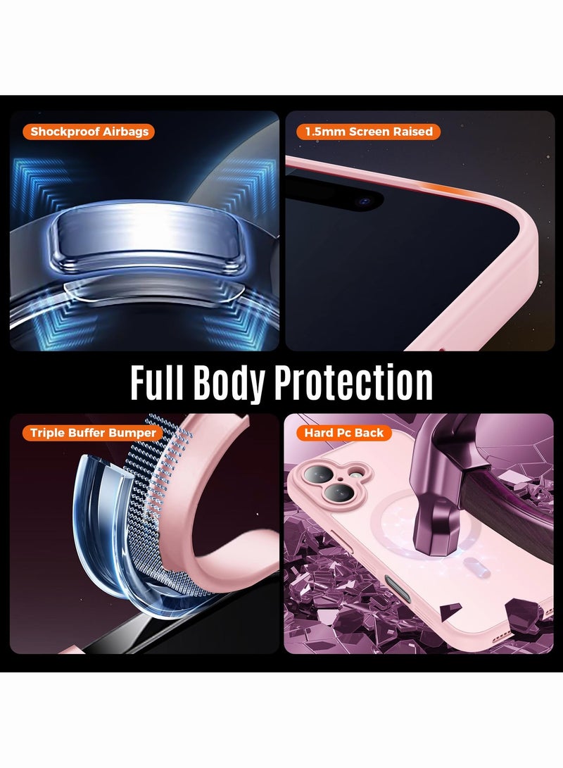SOKAD MagSafe Matte Pink Case for iPhone 17, Full Camera Protection - Image 5