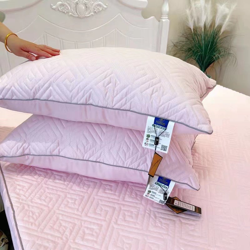 Factory Hilton Wormwood Fiber Pillow Live Micro-Business Explosions El Special Soft High Rebound Pillow Core - Image 5