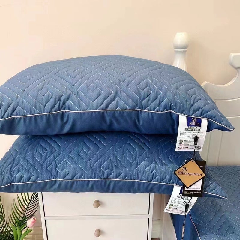 Factory Hilton Wormwood Fiber Pillow Live Micro-Business Explosions El Special Soft High Rebound Pillow Core - Image 3