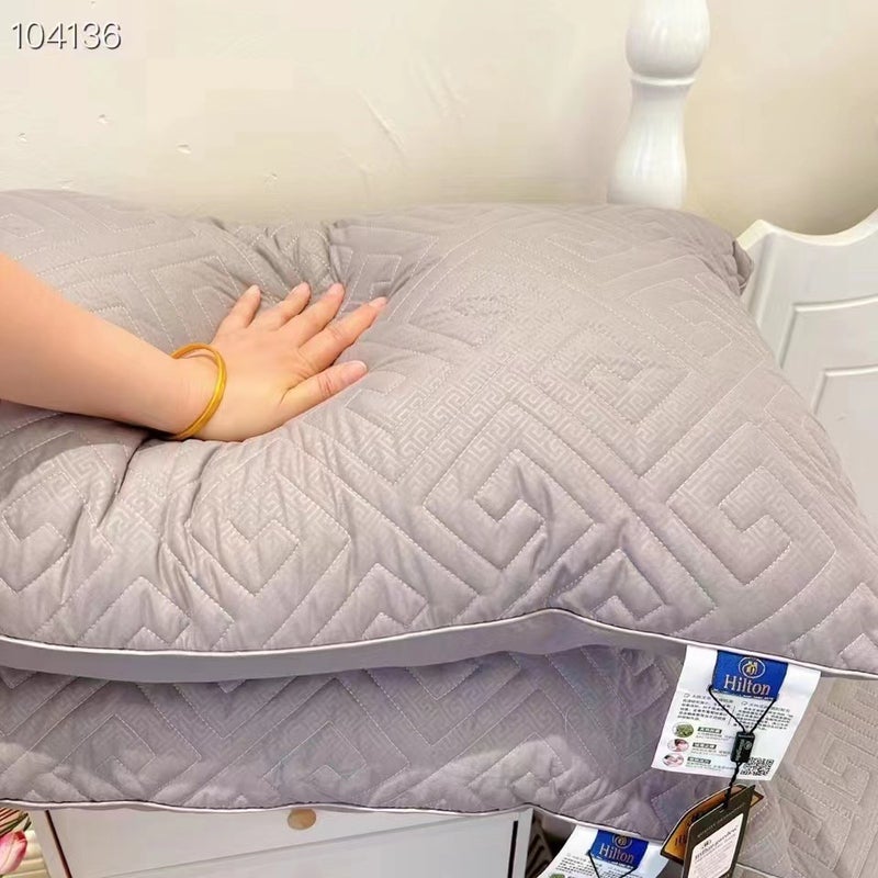 Factory Hilton Wormwood Fiber Pillow Live Micro-Business Explosions El Special Soft High Rebound Pillow Core - Image 4