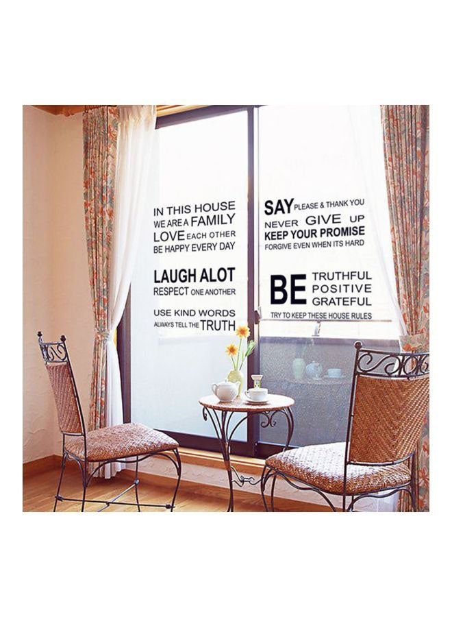 NIBEMINENT Waterproof Wall Sticker Black 60x90centimeter - Image 1