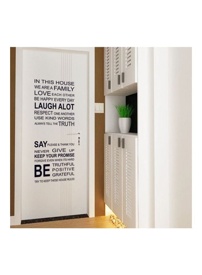 NIBEMINENT Waterproof Wall Sticker Black 60x90centimeter - Image 2