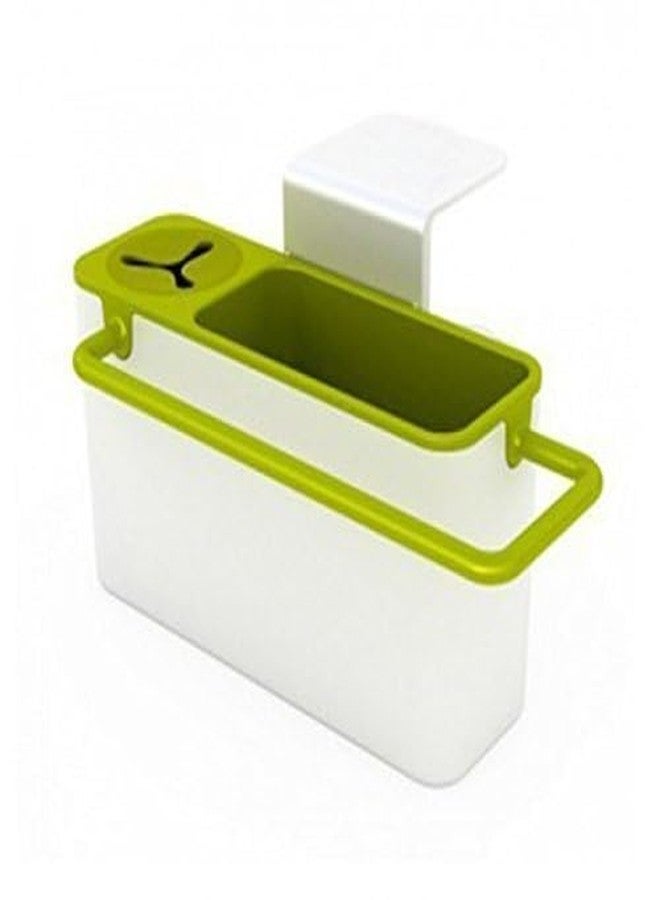 Caltero Sink AID JESOPB Tidy Self Draining Sink Caddy with Suction Cup Organizer Brush Sponge Cleaning Cloth Holder Basket - Image 1