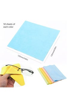 Oasisgalore 100pcs Microfiber Cleaning Cloth for Camera Lens, Glasses, Phone, Laptop，Colorful  - Image 2