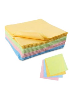 Oasisgalore 100pcs Microfiber Cleaning Cloth for Camera Lens, Glasses, Phone, Laptop，Colorful  - Image 1