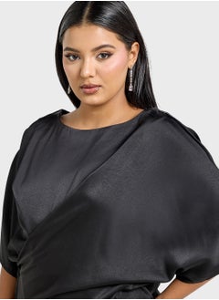 Ella Plus Blouse With Asymmetric Hem  - Image 3