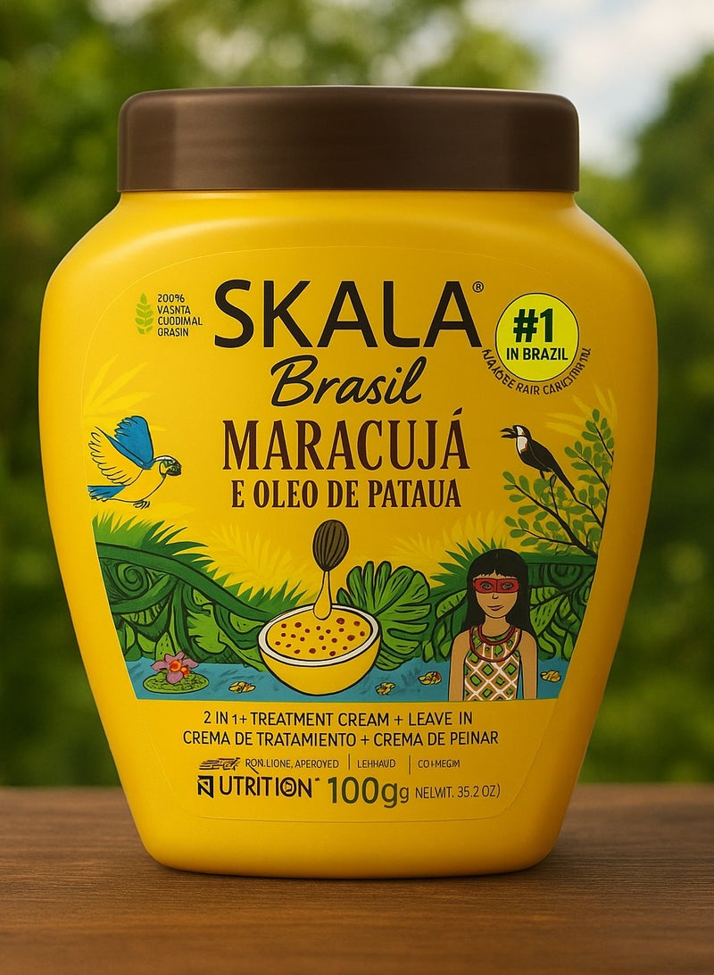 Skala Brasil Maracuja Hair Treatment Cream 1000ml - Image 2